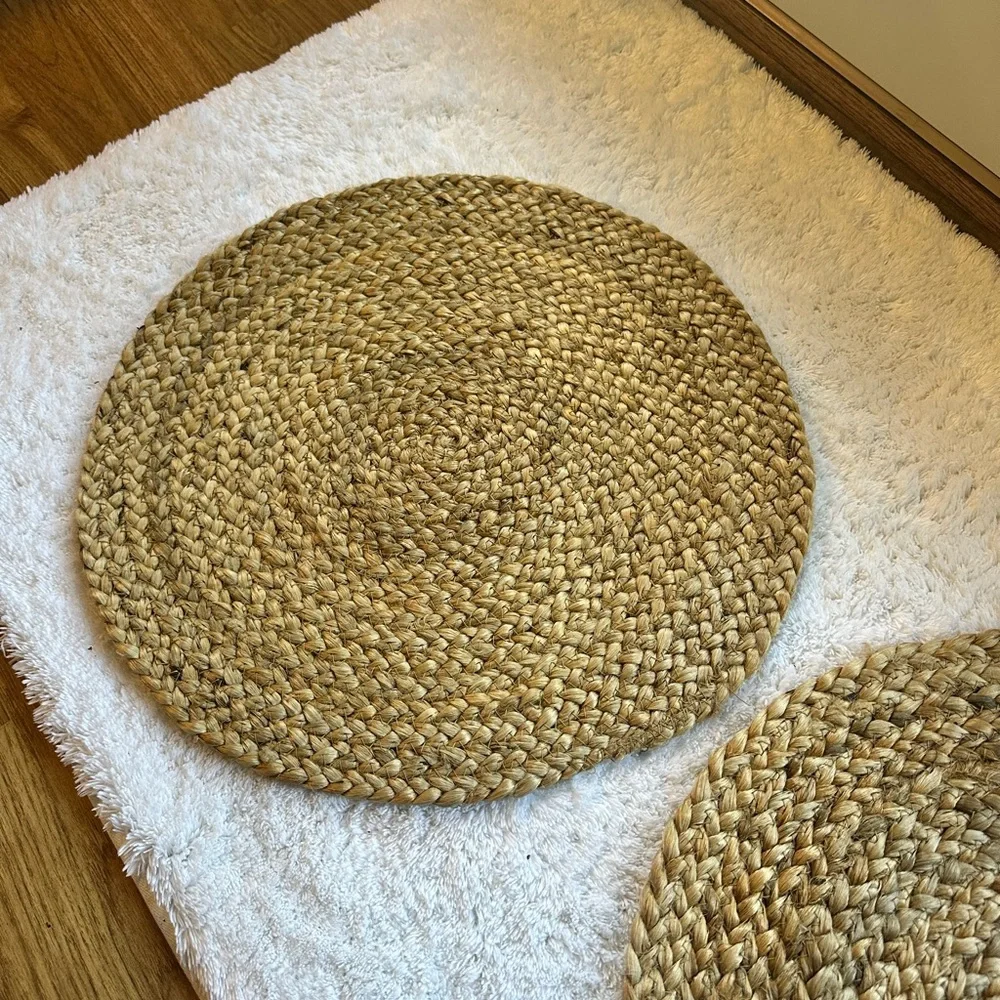 Threshold Tan Woven Bath Mats